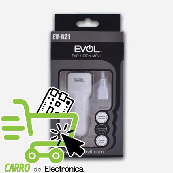 PLUG IN USB DOBLE CON CABLE V8