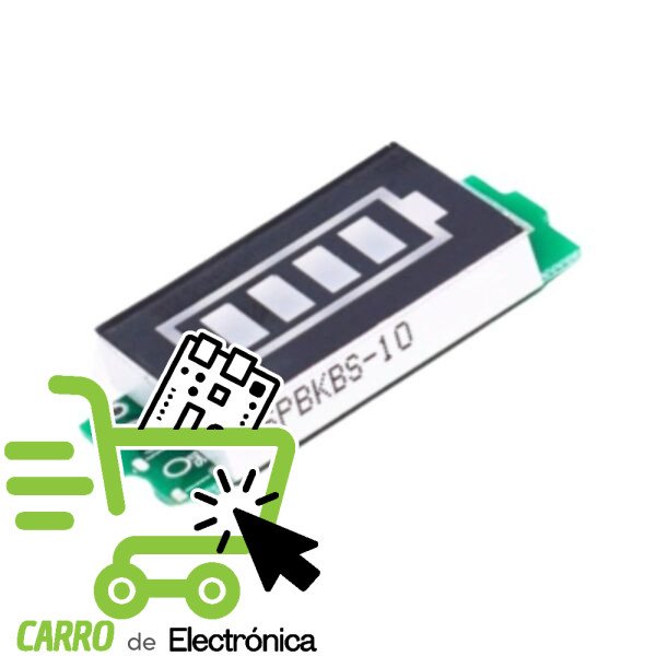 MODULO INDICADOR DE BATERIA TM1637 12.6V
