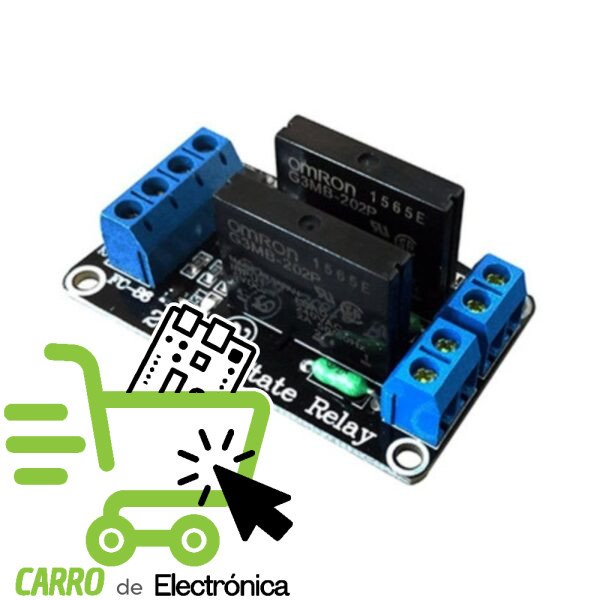 MODULO RELEVADOR DE ESTADO SOLIDO 2 CANALES 5V
