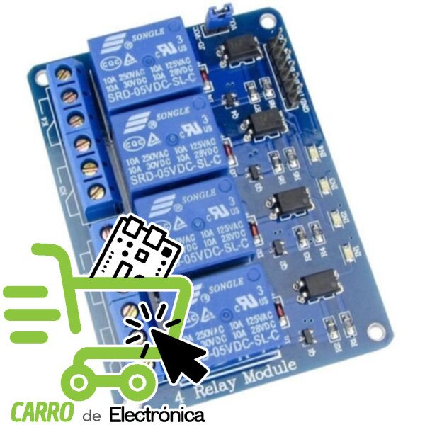 MODULO RELEVADOR 4 CANALES
