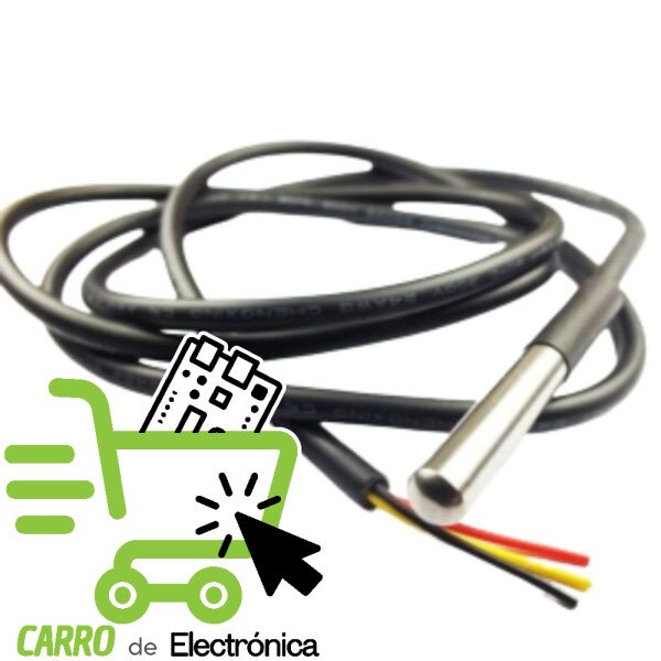 SENSOR DE TEMPERATURA SUMERGIBLE DS1820