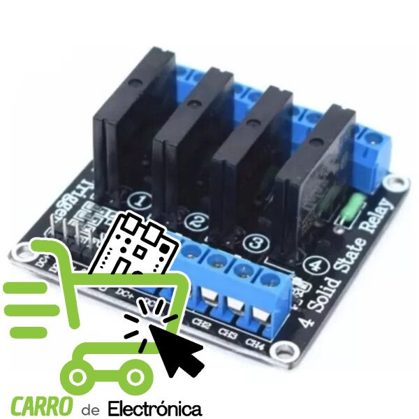 MODULO RELEVADOR DE ESTADO SOLIDO 4 CANALES 5V