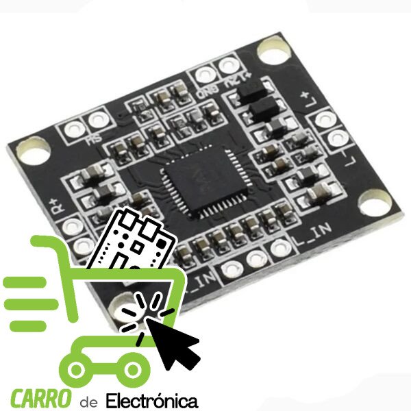 AMPLIFICADOR DE AUDIO PAM8610, 12V, 2x10W, CLASE D