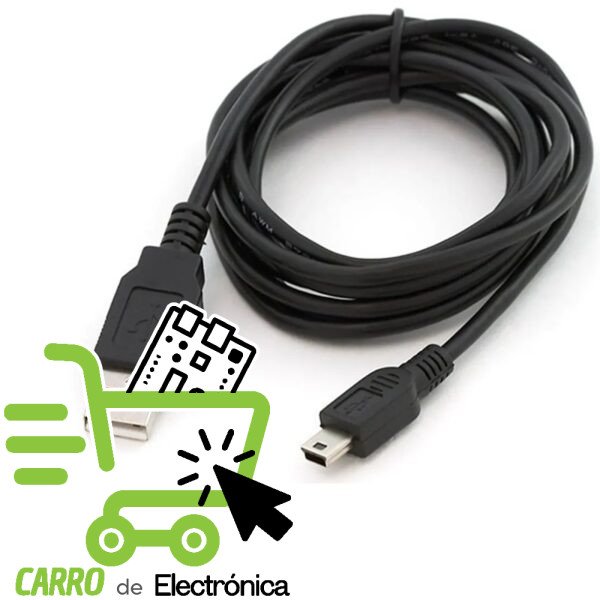 CABLE USB A MINI USB 80 CM