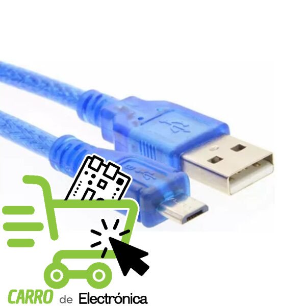 CABLE USB A MICRO USB PARA ARDUINO LEONARDO