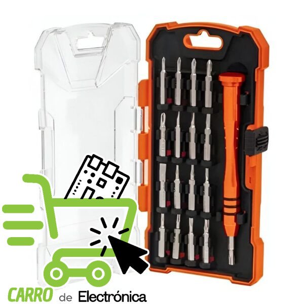 KIT DE DESARMADORES DE PRECISION, 17 PIEZAS