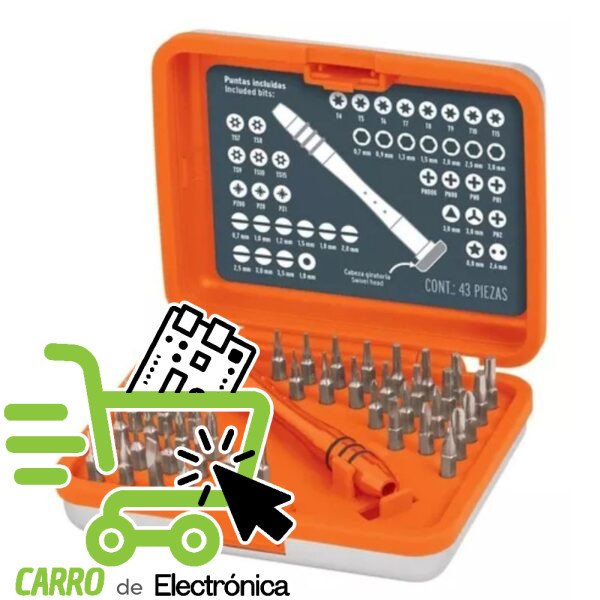 KIT DE DESARMADORES JOYERO, 42 PIEZAS