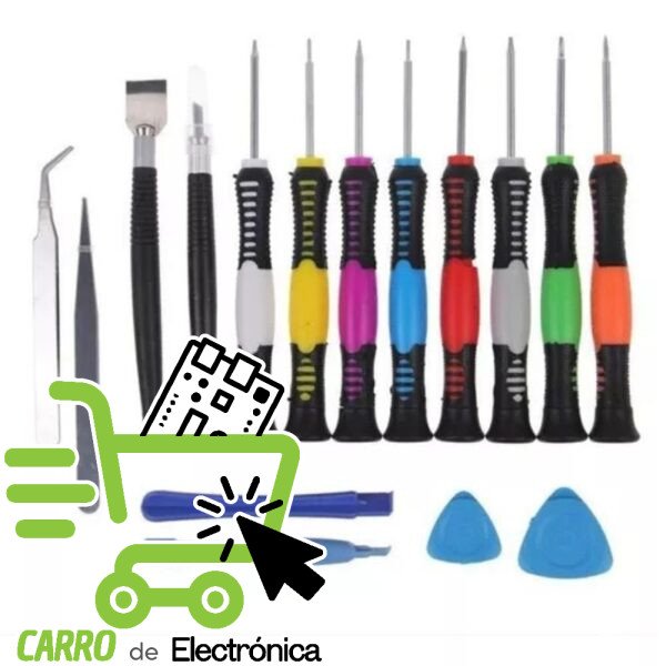 KIT DE 19 HERRAMIENTAS PARA CELULARES