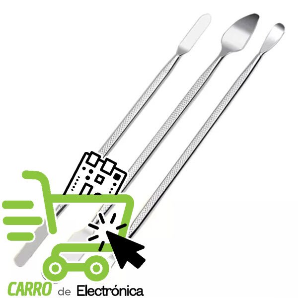 KIT DE 3 ESPATULAS METALICAS