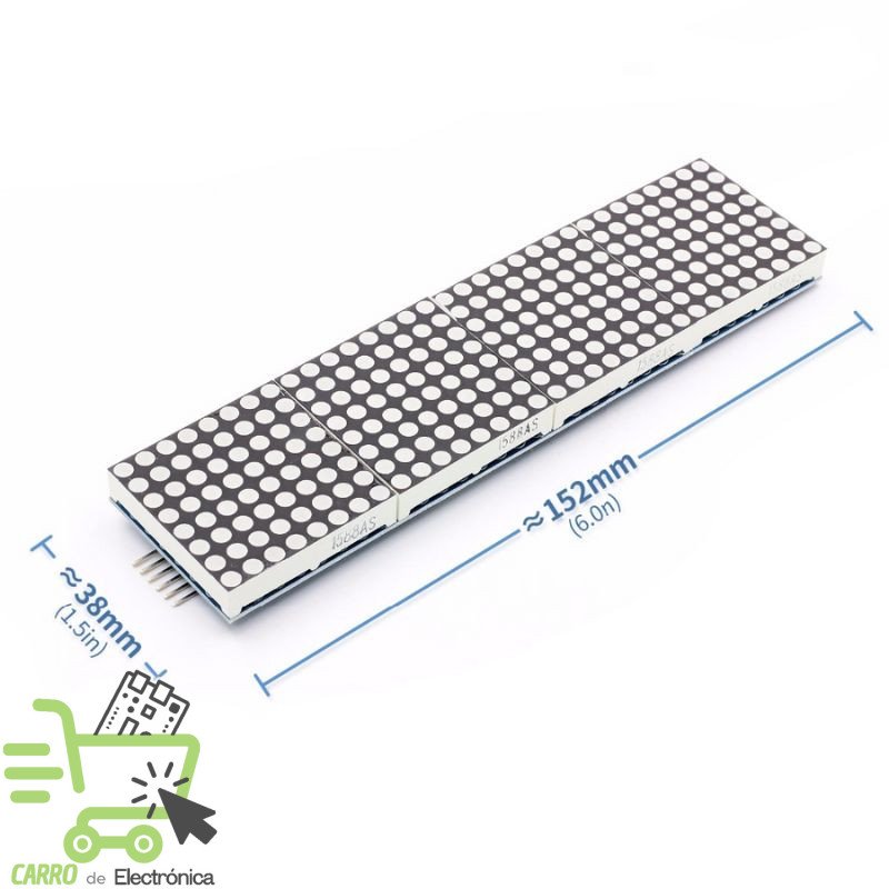 MATRIZ DE LED 8X32 MAX7219 ROJO