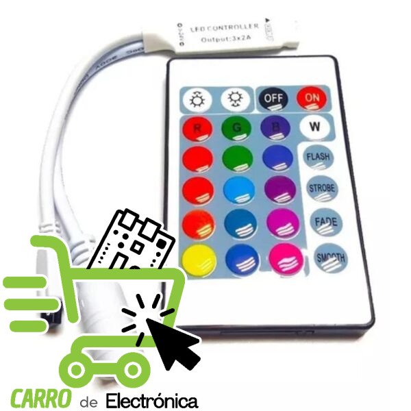 CONTROL PARA TIRA DE LED 24 BOTONES