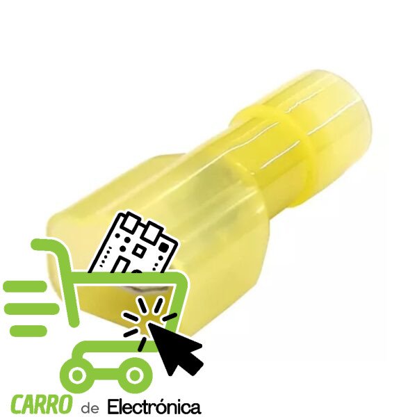 TERMINAL FASTON MACHO AISLADO 10-12 AWG