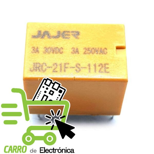 RELEVADOR JRC-21F-S-112E, 3A 30V, 3A 250V