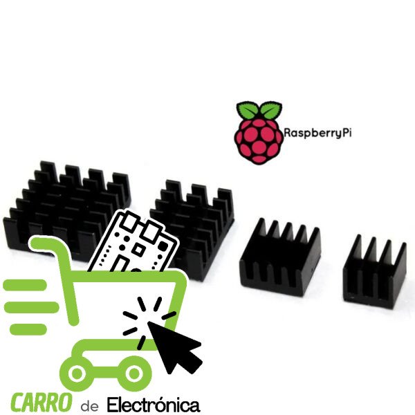 KIT DISIPADORES DE CALOR PARA RASPBERRY PI 4