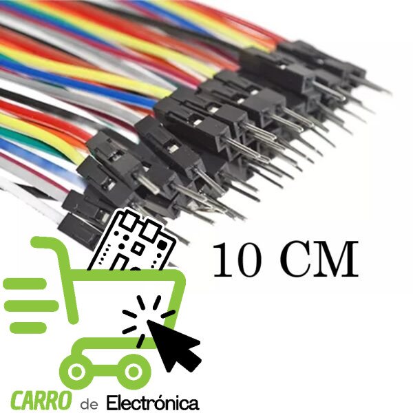 PAQUETE DE 40 PZAS CABLE DUPONT 10 CM