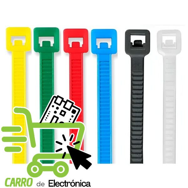 100 CINCHOS DE PLASTICO 10CM, 18LB