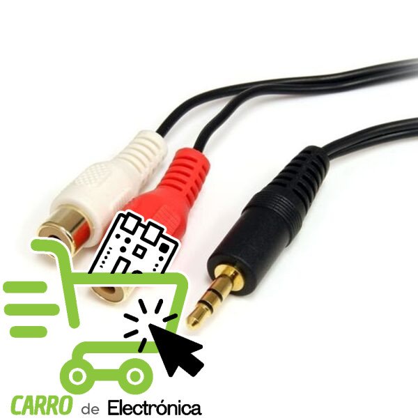 CABLE DE AUDIO 1 PLUG 3.5MM 2 JACK