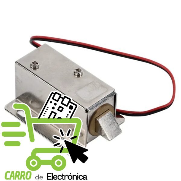 CERRADURA ELECTRICA, SELENOIDE, 12V 350MA