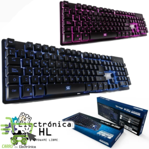 TECLADO GAMER RGB VORAGO KB-502 USB