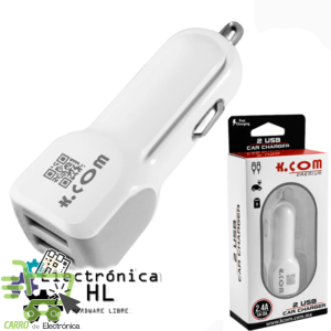 PLUG IN FAST CHARGUER DOBLE 2.4A
