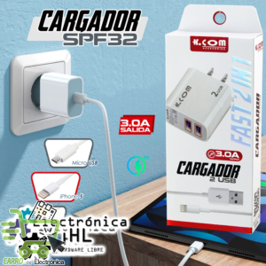 CARGADOR V8 3A SPFS32