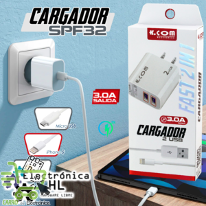 CARGADOR V8 3A SPFS32