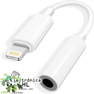 ADAPTADOR AUXILIAR 3.5MM PARA IPHONE