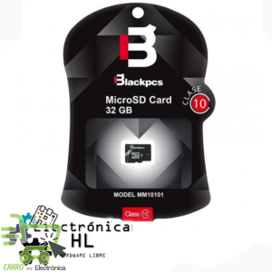 MEMORIA MICRO SD 32 GB CLASE 10 BLACKPCS