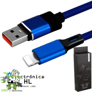 CABLE DE DATOS METALLIC IPHONE 5