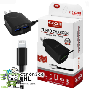 CARGADOR TURBO FAST 2.4 A IPHONE 5