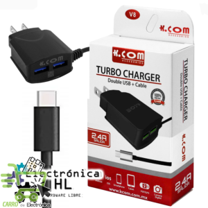 CARGADOR TURBO FAST 2.4A TIPO C