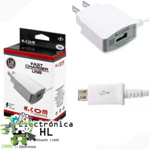 CARGADOR FAST 1.2A V8