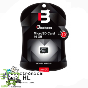 MEMORIA MICRO SD 16 GB BLACKPCS