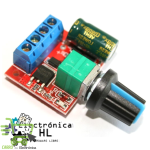 DIMMER MODULO CONTROLADOR DE VELOCIDAD DE MOTORES 3-35V 5A 90W