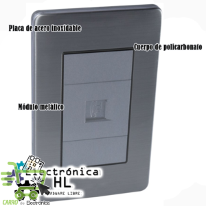 PLACA CON TOMA PARA TELEFONO