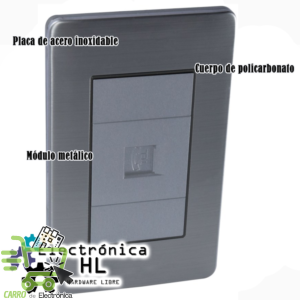 PLACA CON TOMA PARA TELEFONO