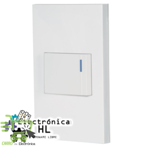PLACA CON 1 INTERRUPTOR SENCILLO