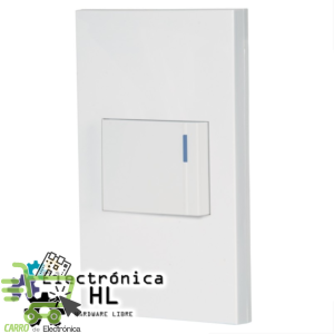 PLACA CON 1 INTERRUPTOR DE ESCALERA