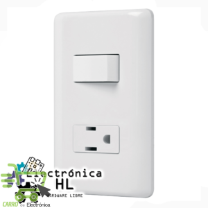 PLACA CON 2 CONTACTOS  ATERRIZADO