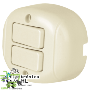 INTERRUPTOR DE SOBREPONER DUPLEX