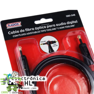 CABLE TOSLINK Y MINI TOSLINK FIBRA OPTICA 1.8M