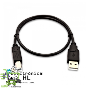 CABLE USB 2.0 A USB TIPO B 1.8M