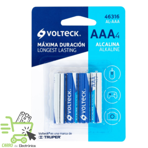 PAQUETE DE 4 PILAS AAA ALCALINA