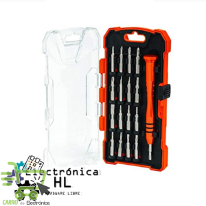 KIT DE DESARMADORES DE PRECISION, 17 PIEZAS
