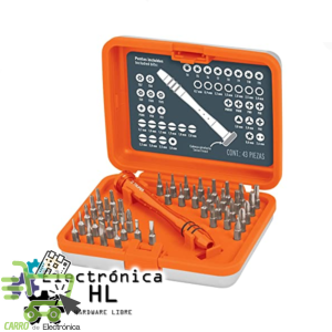 KIT DE DESARMADORES JOYERO, 42 PIEZAS