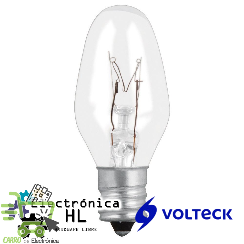 FOCO INCANDECENTE TRANSPARENTE, E12, 5.7W