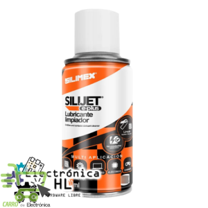 LIMPIADOR y LUBRICANTE PARA EQUIPOS ELECTRONICOS 170ML. SILIJET E-PLUS
