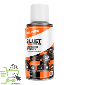 LIMPIADOR y LUBRICANTE PARA EQUIPOS ELECTRONICOS 170ML. SILIJET E-PLUS