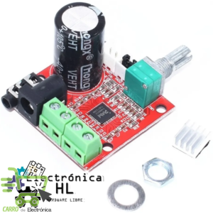 MODULO AMPLIFICADOR DE AUDIO PAM8610, 12V,2X10W, CLASE D