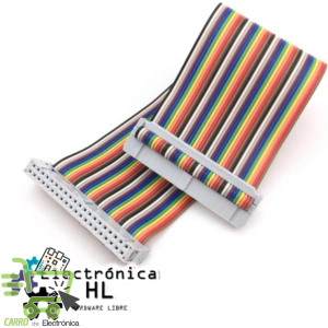 CABLE EXTENSION GPIO 40 PINES, 20 CM